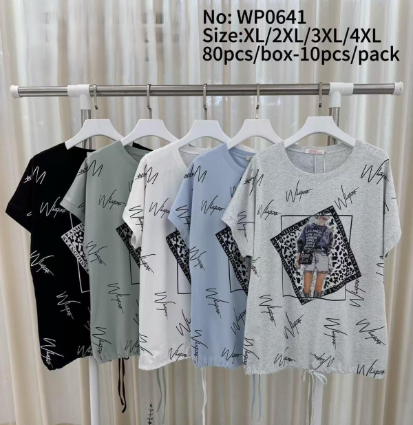 Bluzki damskie Roz XL-4XL, Mix Kolor Paczka 10 szt